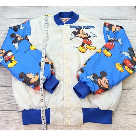 Vintage 90's Mickey Mouse Locker Line Walt Disney Fanimation Jacket Size L - Picture 3 of 9